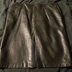 Leather skirt